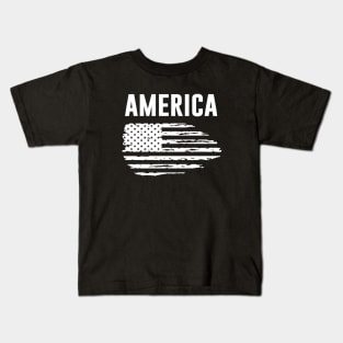 America Flag Kids T-Shirt